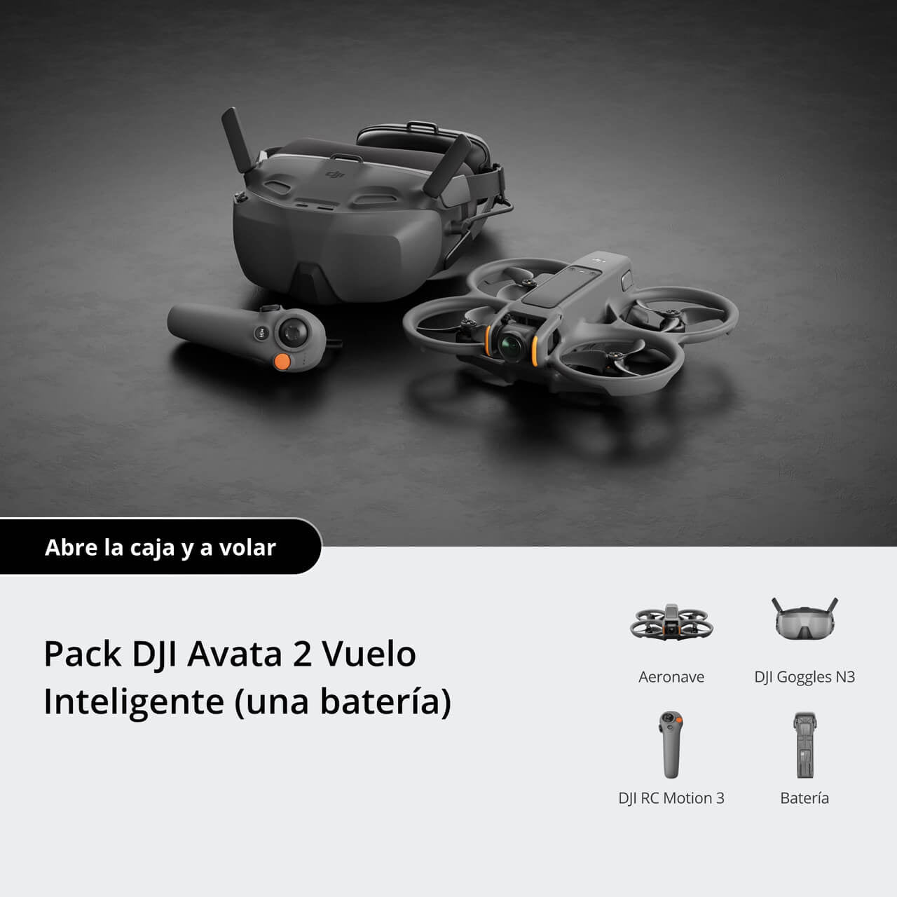 DJI Avata 2 con goggles para una experiencia de vuelo FPV inmersiva