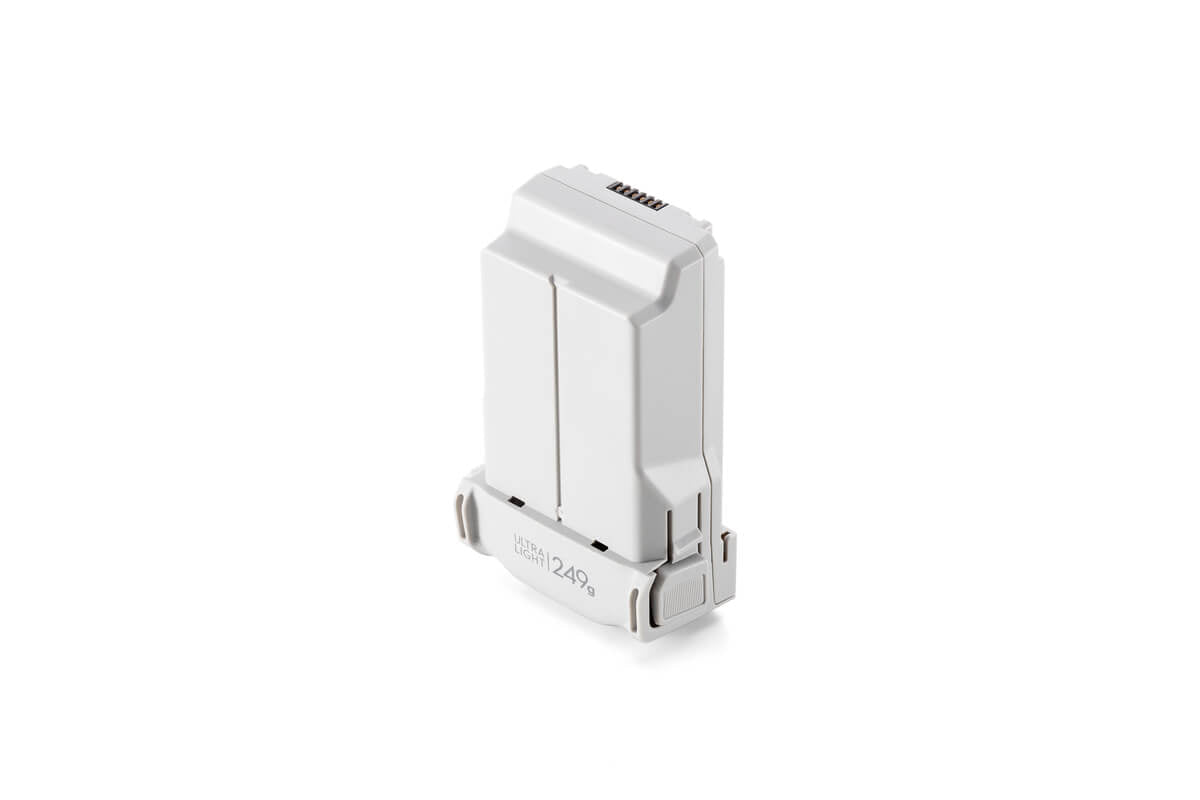 Vista lateral de la Batería de Vuelo Inteligente para DJI Mini 3 y DJI Mini 3 Pro