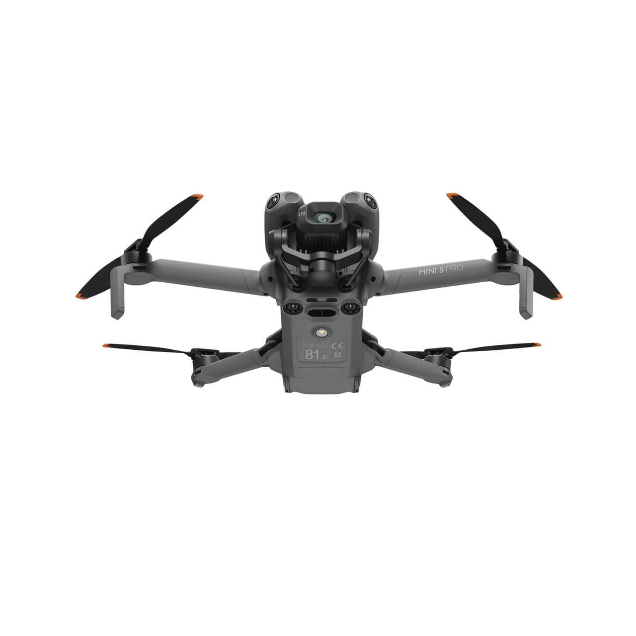 Cámara frontal del DJI Mini 5 Pro para capturar fotografías y videos aéreos de alta calidad