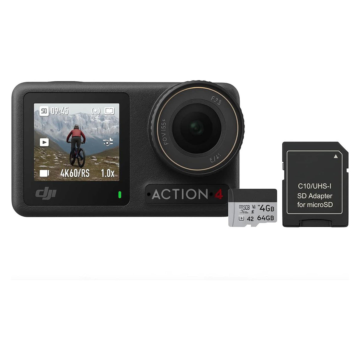 DJI Osmo Action 4 con batería y accesorios para ampliar las opciones de grabación en exteriores