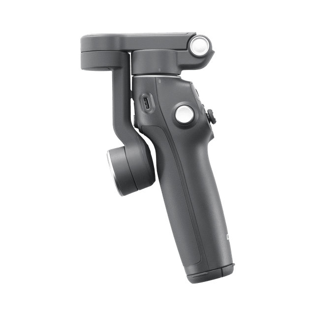 DJI Osmo Mobile 7 plegado con diseño compacto y portátil para transportar fácilmente