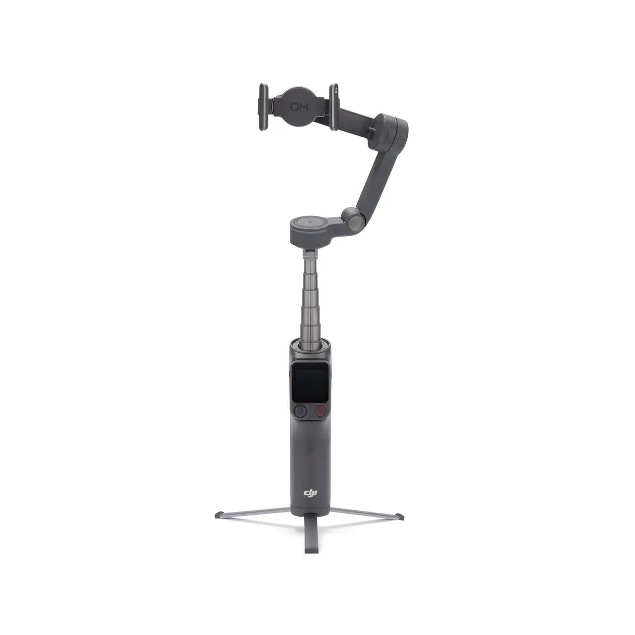 DJI Osmo Mobile 8P negro con diseño plegable y estabilización para grabaciones con teléfono móvil