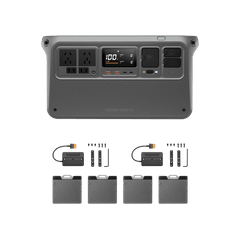 Kit de accesorios para DJI Power 1000 V2 con diferentes opciones de conexión y carga de dispositivos
