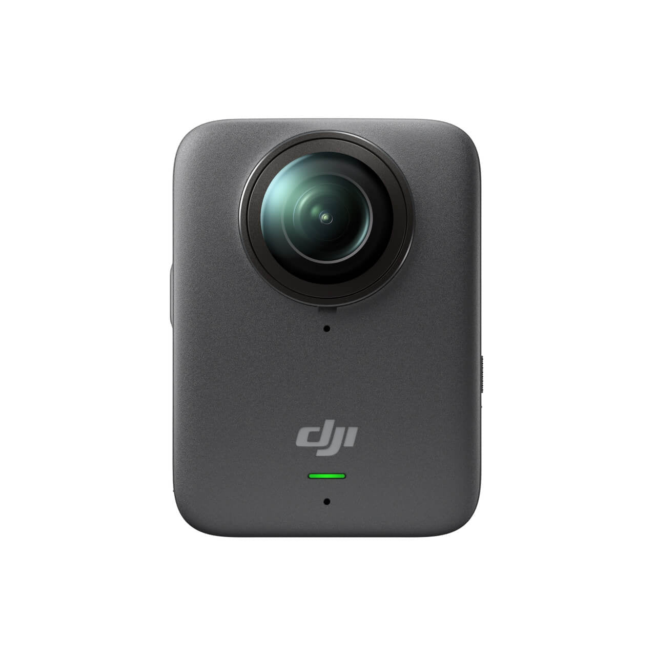 Vista del lente de DJI Osmo 360 para capturar fotos panorámicas y video 360 en alta resolución