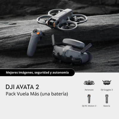 Combo DJI Avata 2 con batería y accesorios para vuelo FPV