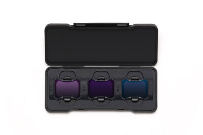 Filtros ND8, ND16 y ND32 DJI Avata 2 dentro de su estuche para controlar la exposición y el obturador
