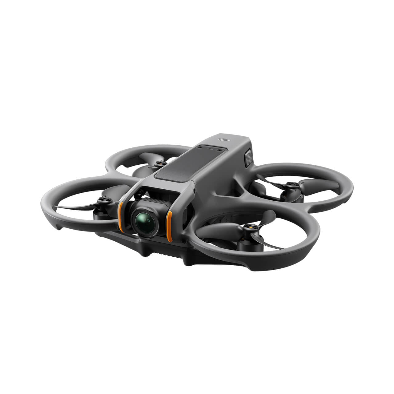 Vista lateral del DJI Avata 2 con protectores de hélices integrados