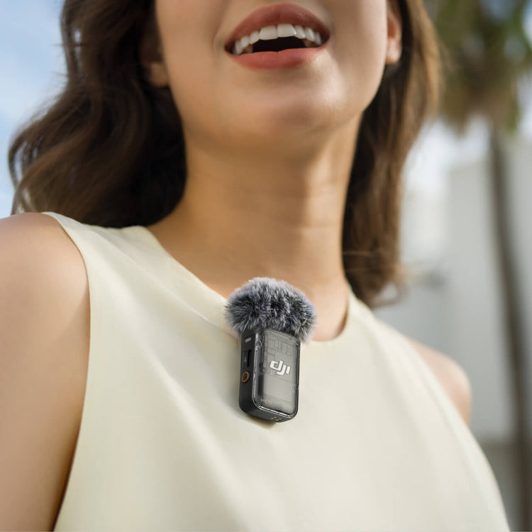 DJI Mic 2 usado como micrófono inalámbrico para grabar voz, entrevistas y contenido
