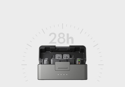 DJI Mic 3 con estuche de carga para ampliar la autonomía durante sesiones de grabación