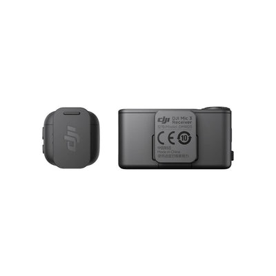 Receptor DJI Mic 3 con pantalla para controlar la grabación de audio inalámbrico