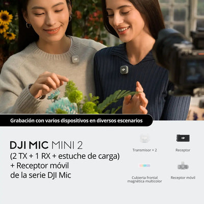 DJI Mic Mini 2 como micrófono inalámbrico para entrevistas, vlogs y grabaciones de dos personas