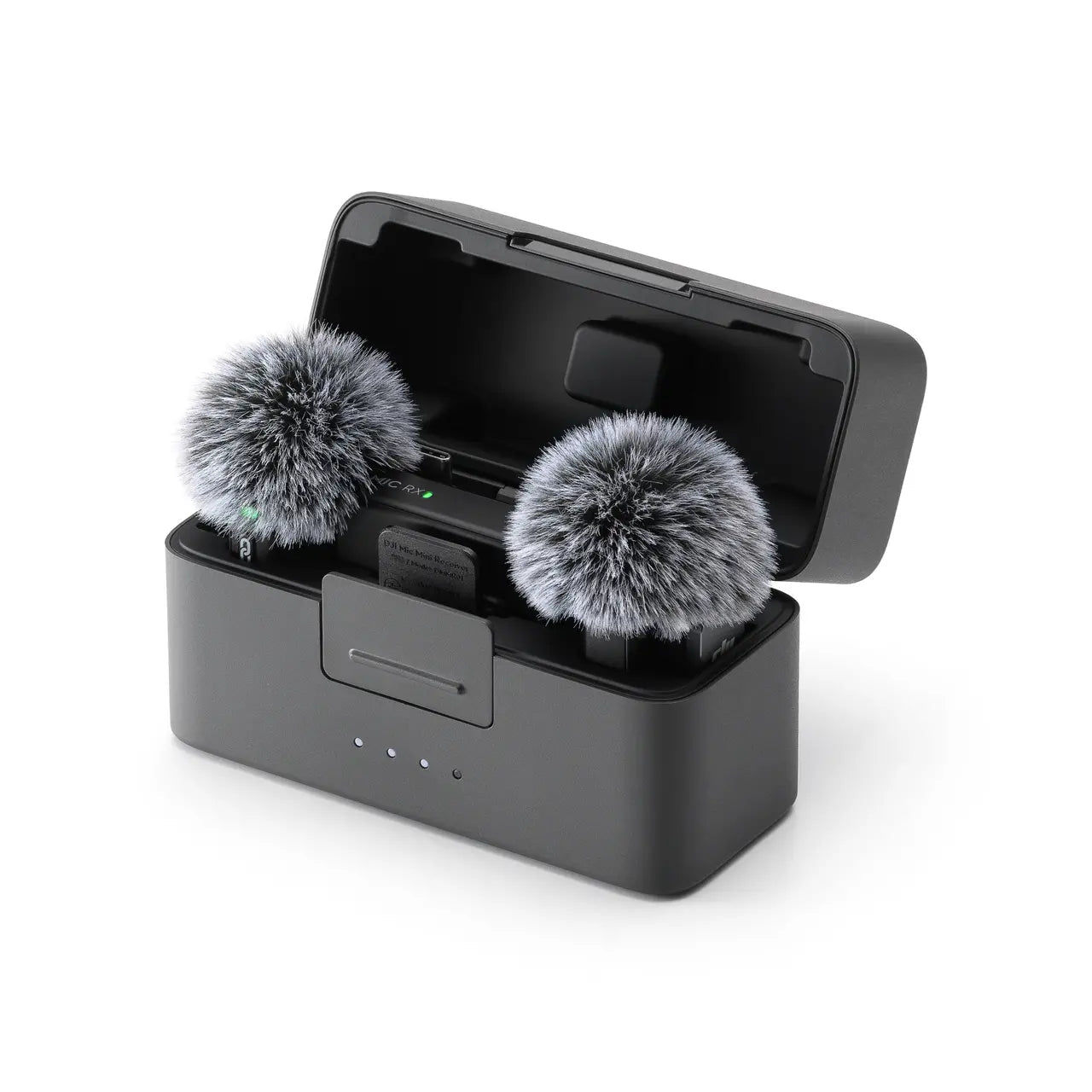 DJI Mic Mini con estuche de carga y paravientos para grabar audio claro en diferentes entornos