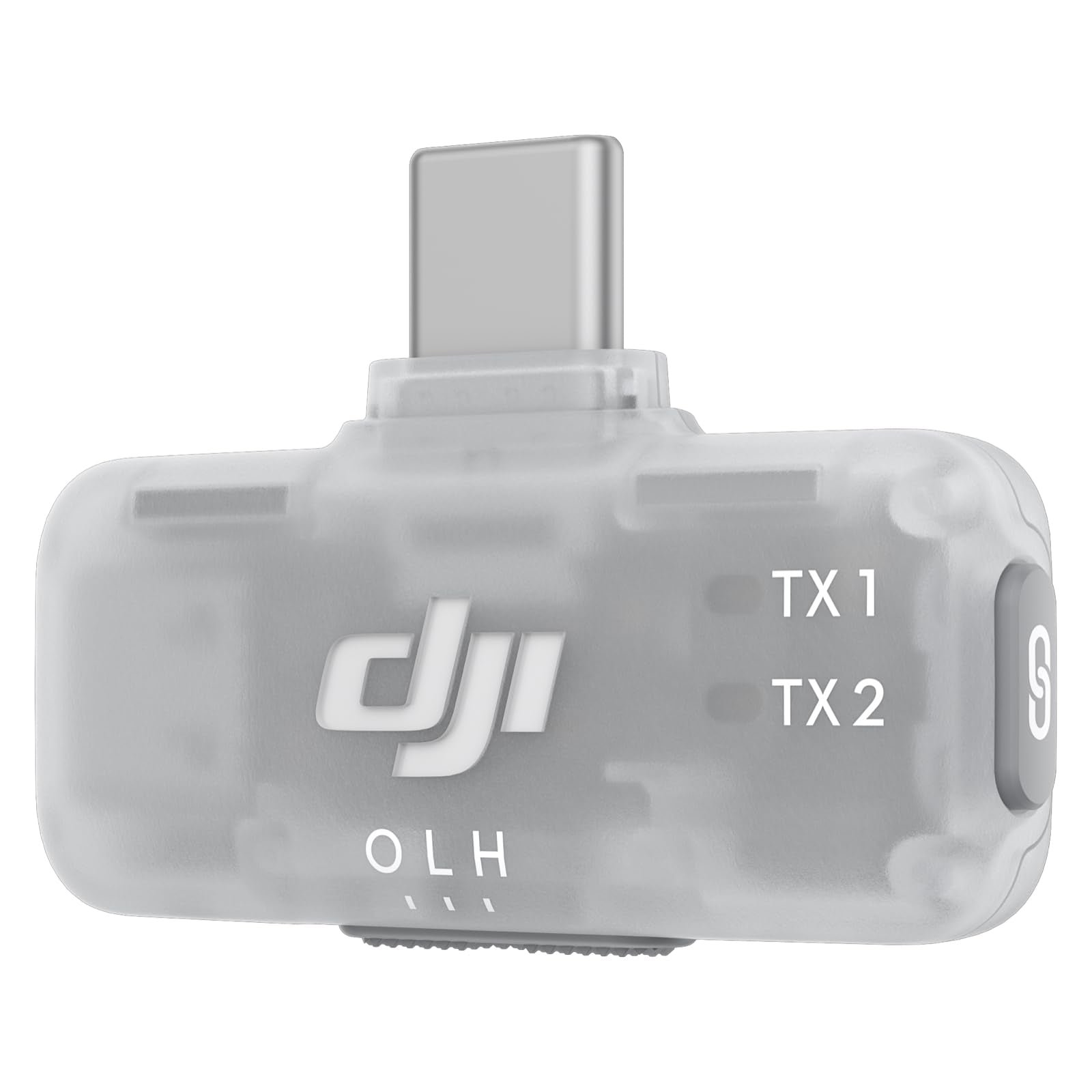 Receptor móvil DJI Mic con diseño compacto para conectar transmisores DJI Mic Mini, DJI Mic 2 y DJI Mic 3