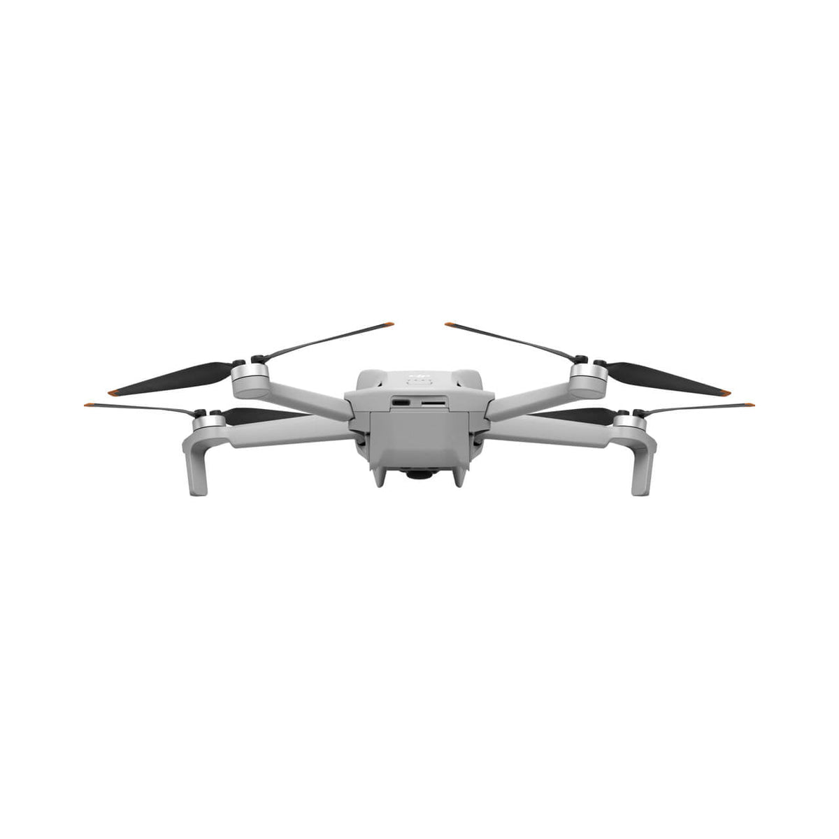 Detalle del diseño del drone DJI Mini 3 con brazos y hélices desplegados