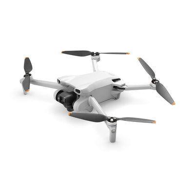 DJI Mini 3 desplegado, drone plegable y compacto con cámara para fotografía aérea