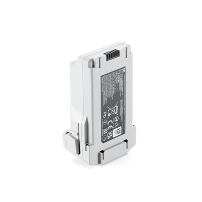Vista lateral de la batería de vuelo inteligente para DJI Mini 3 Pro, compacta y diseñada para vuelos prolongados