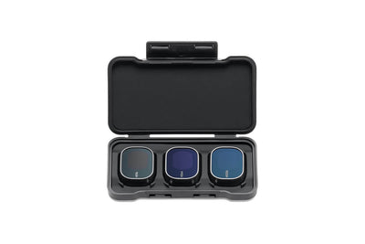 Filtros ND para DJI Mini 4 Pro organizados en su estuche protector para facilitar el almacenamiento y transporte