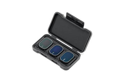 Juego de filtros ND DJI Mini 4 Pro dentro de su estuche para grabaciones con diferentes niveles de exposición