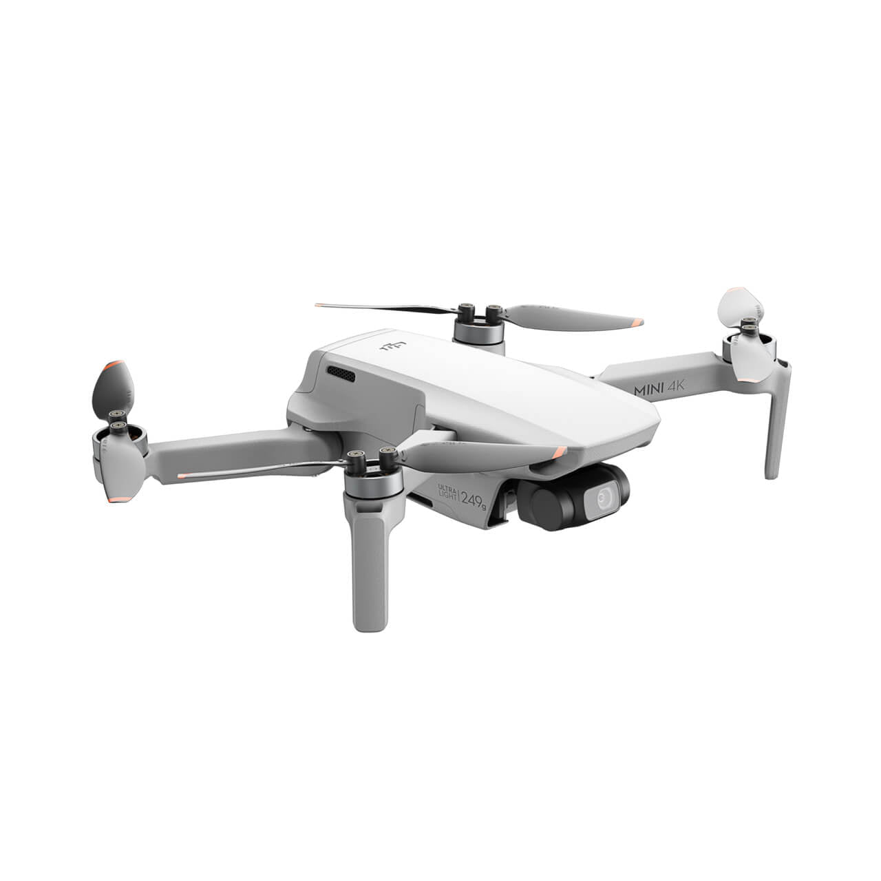 DJI Mini 4K desplegado, drone ligero y plegable para fotografía aérea