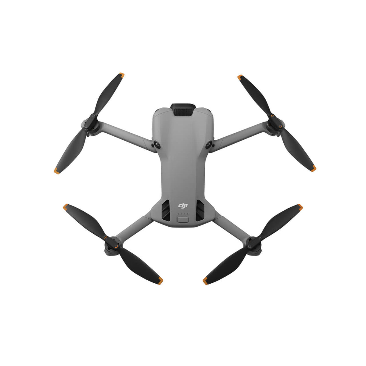 Vista superior del DJI Mini 5 Pro con diseño compacto, ligero y plegable para transportar