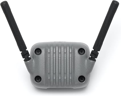 Vista trasera del transceptor digital DJI Neo 2 diseñado para una conexión estable y de baja latencia