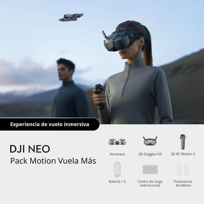 DJI Neo con accesorios FPV para disfrutar de una experiencia de vuelo inmersiva y dinámica