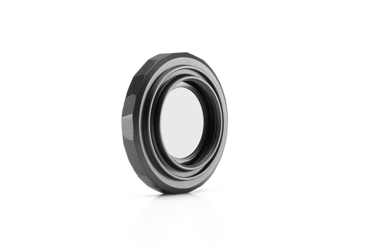 Vista trasera de la cubierta de vidrio del objetivo para DJI Osmo Action 5 Pro