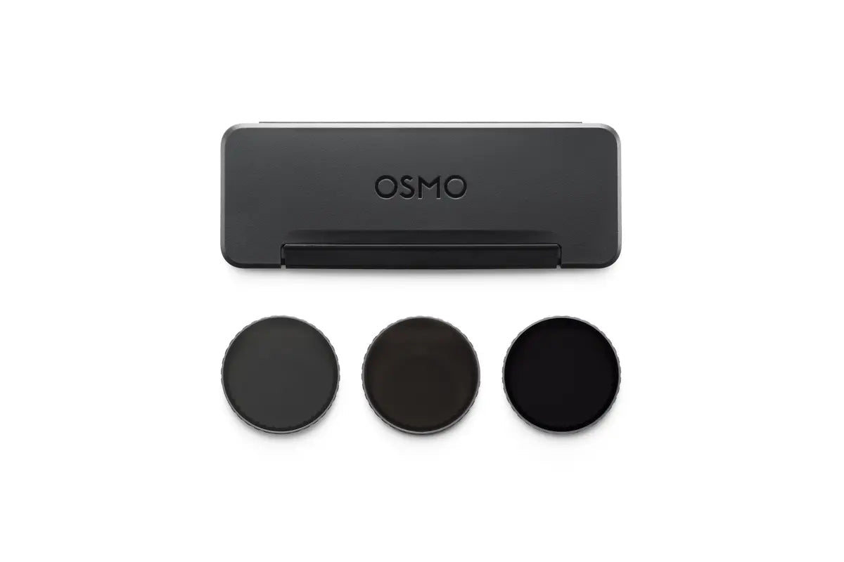 Juego de tres filtros ND para DJI Osmo Action 6 ideal para grabaciones en entornos luminosos