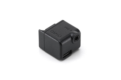 Vista trasera del adaptador de audio para DJI Osmo Action con diseño compacto y portátil