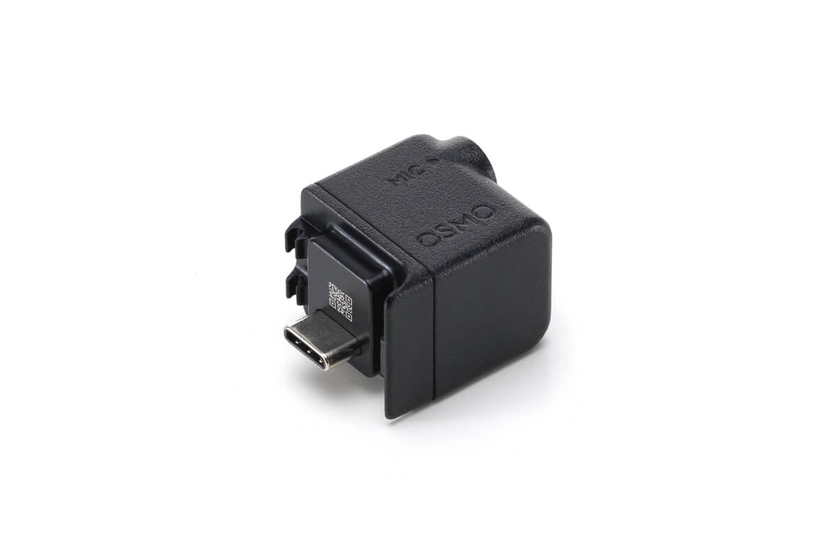 Adaptador de micrófono de 3.5 mm para DJI Osmo Action diseñado para mejorar la grabación de audio