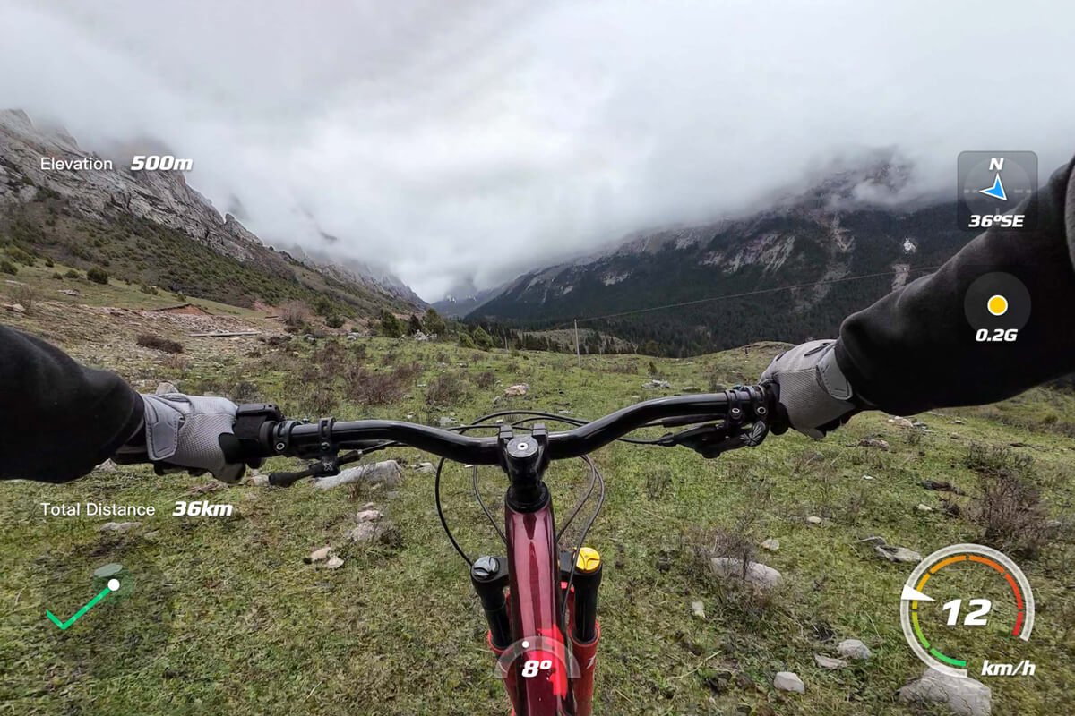 Control remoto con GPS DJI Osmo Action para controlar la cámara durante ciclismo y actividades al aire libre