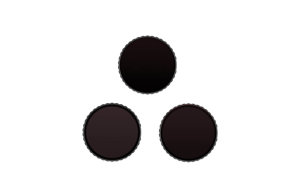 Filtros ND8, ND16 y ND32 para DJI Osmo Action diseñados para controlar la exposición en exteriores