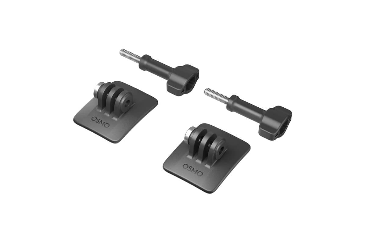 Kit de base adhesiva curva DJI Osmo Action con adaptadores de montaje para casco y grabación deportiva