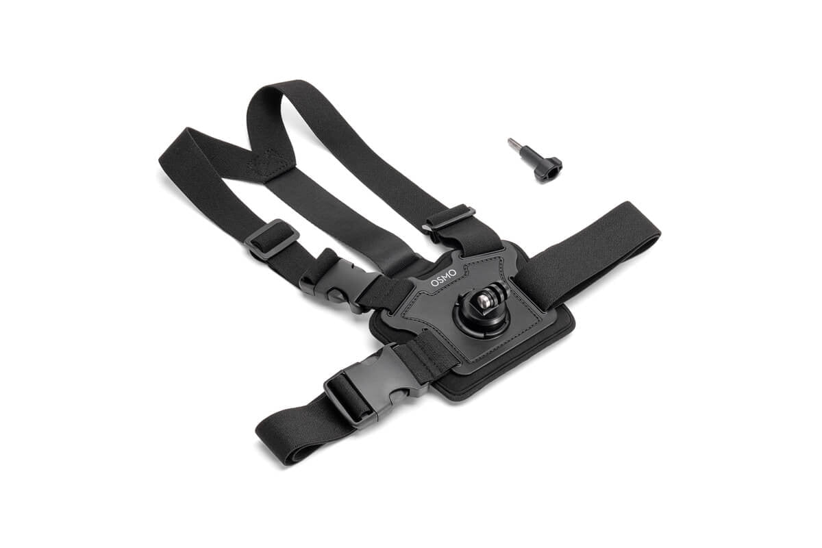 Soporte de correa de pecho DJI Osmo Action para grabar videos POV en primera persona sin usar las manos