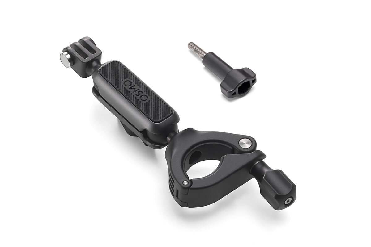 Soporte ajustable para manillar DJI Osmo Action con rotación de 360° para cambiar el ángulo de grabación