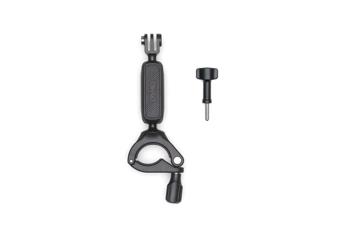 Soporte para manillar DJI Osmo Action con diseño ajustable para montar la cámara en bicicletas