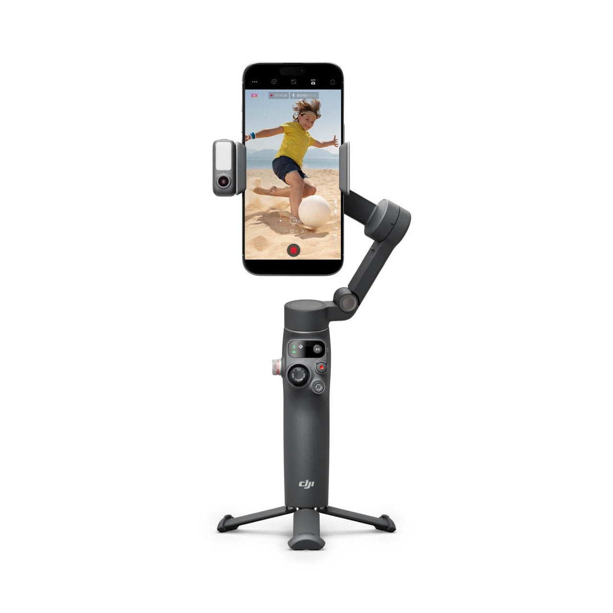 DJI Osmo Mobile 7 con brazo extensible y trípode para ampliar las opciones de grabación móvil