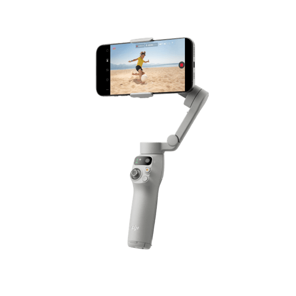 DJI Osmo Mobile 7P con smartphone para grabación estable de videos y contenido móvil