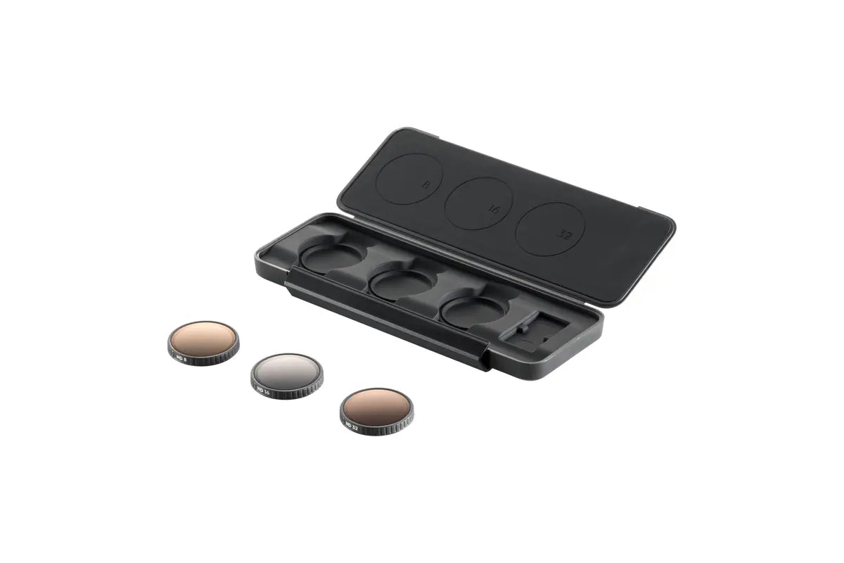 Kit de filtros ND8, ND16 y ND32 DJI Osmo Nano con estuche para grabación deportiva y contenido en exteriores