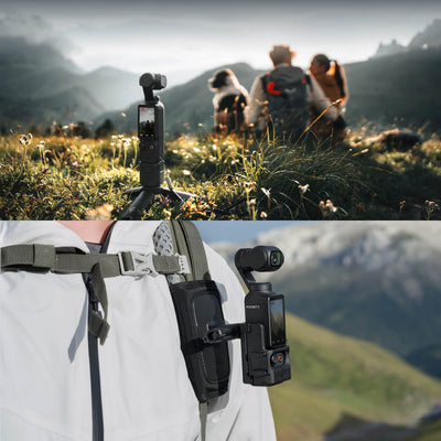 DJI Osmo Pocket 3 grabando video al aire libre con cámara 4K y estabilización de tres ejes
