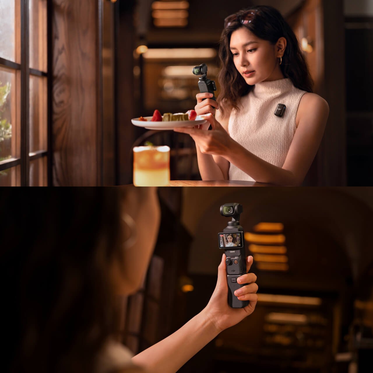 DJI Osmo Pocket 3 para grabar videos en interiores con cámara compacta y estabilización de tres ejes
