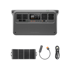 DJI Power 1000 V2 con cables de conexión para ampliar las opciones de carga y suministro de energía