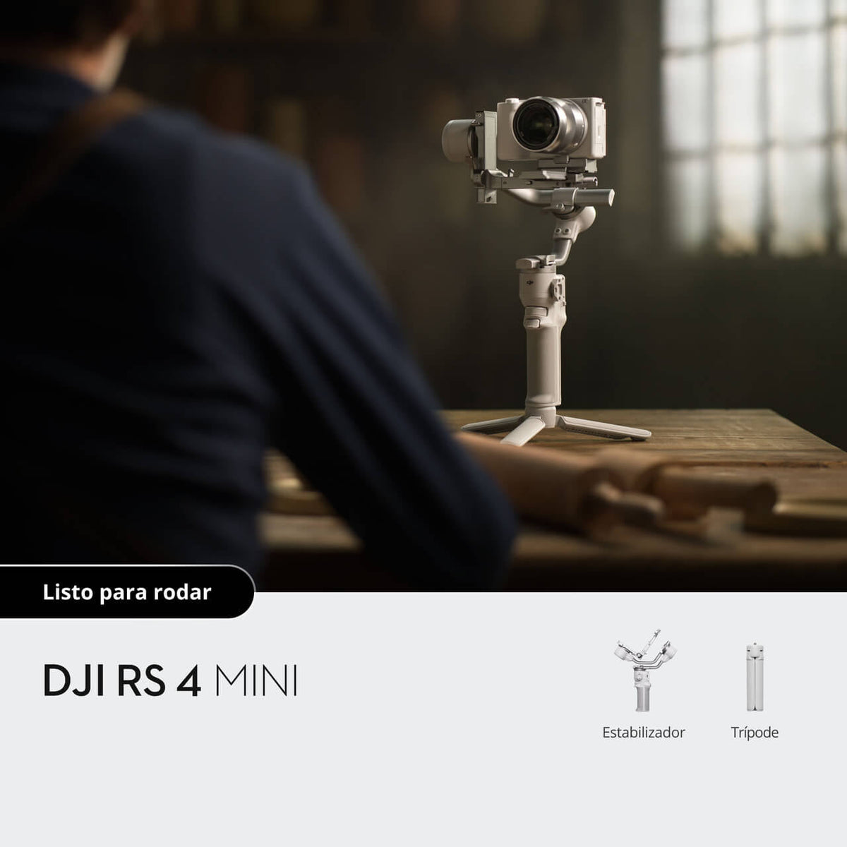DJI RS 4 Mini, estabilizador para cámara diseñado para grabar videos fluidos y profesionales